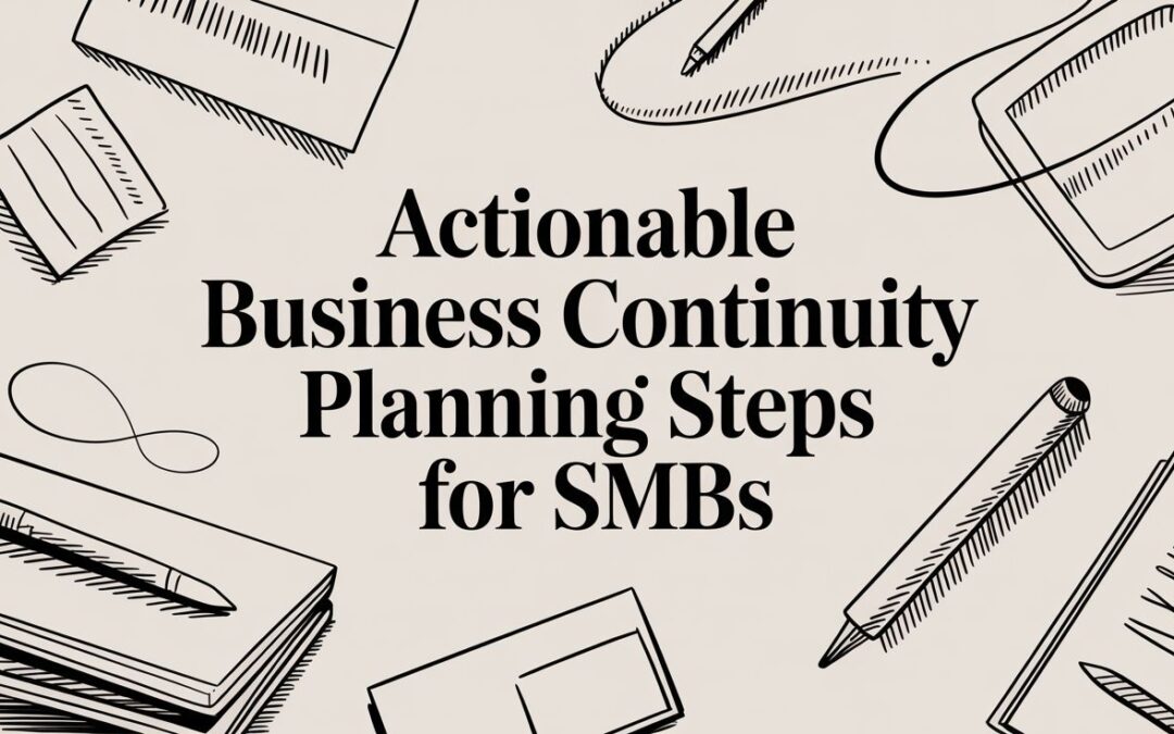 Actionable Business Continuity Planning Steps for SMBs in 2026